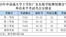 广东东软学院2023年上半年学位外语考试安排的通知