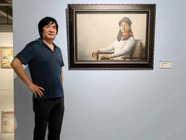 我院数字媒体与设计学院余汉生教授油画作品入选2022“时代肖像”油画作品展
