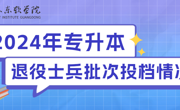 2024年广东东软学院专升本退役大学生士兵录取完成！